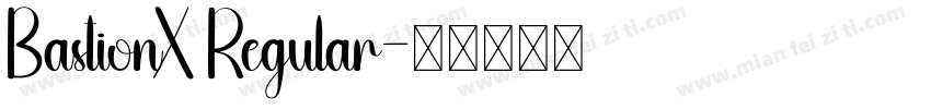 BastionX Regular字体转换
